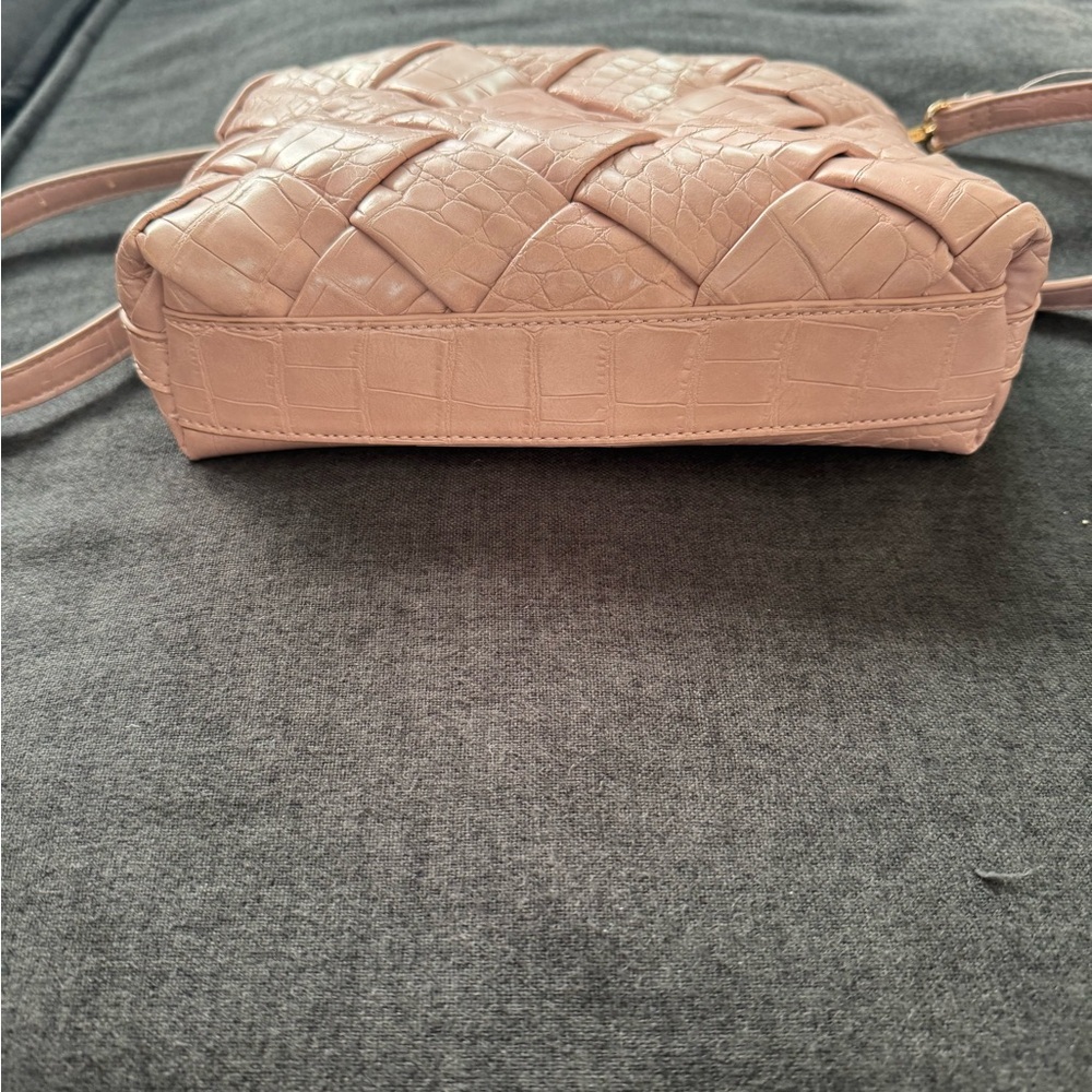Pink Croc-Embossed Bag - Picture 4 of 4